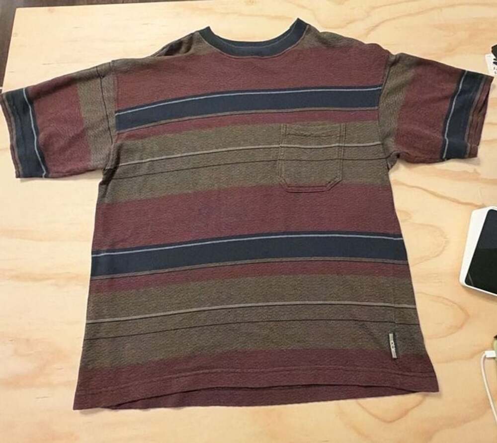 Gotcha Vintage Striped Pocket T-Shirt Multi Color